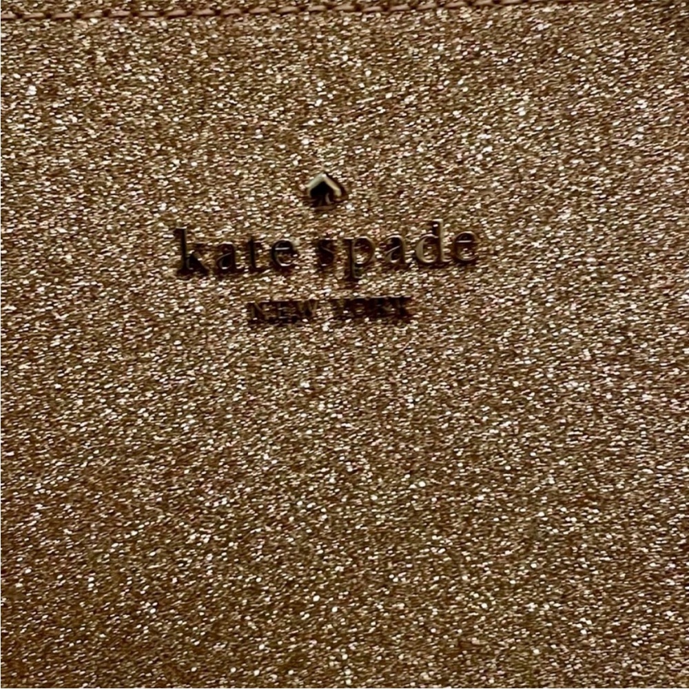 Kate Spade Pink & Rose Gold Glitter Satchel - Picture 6 of 7
